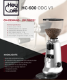 HC-600 On Demand Espresso Grinder with 1kg Hopper