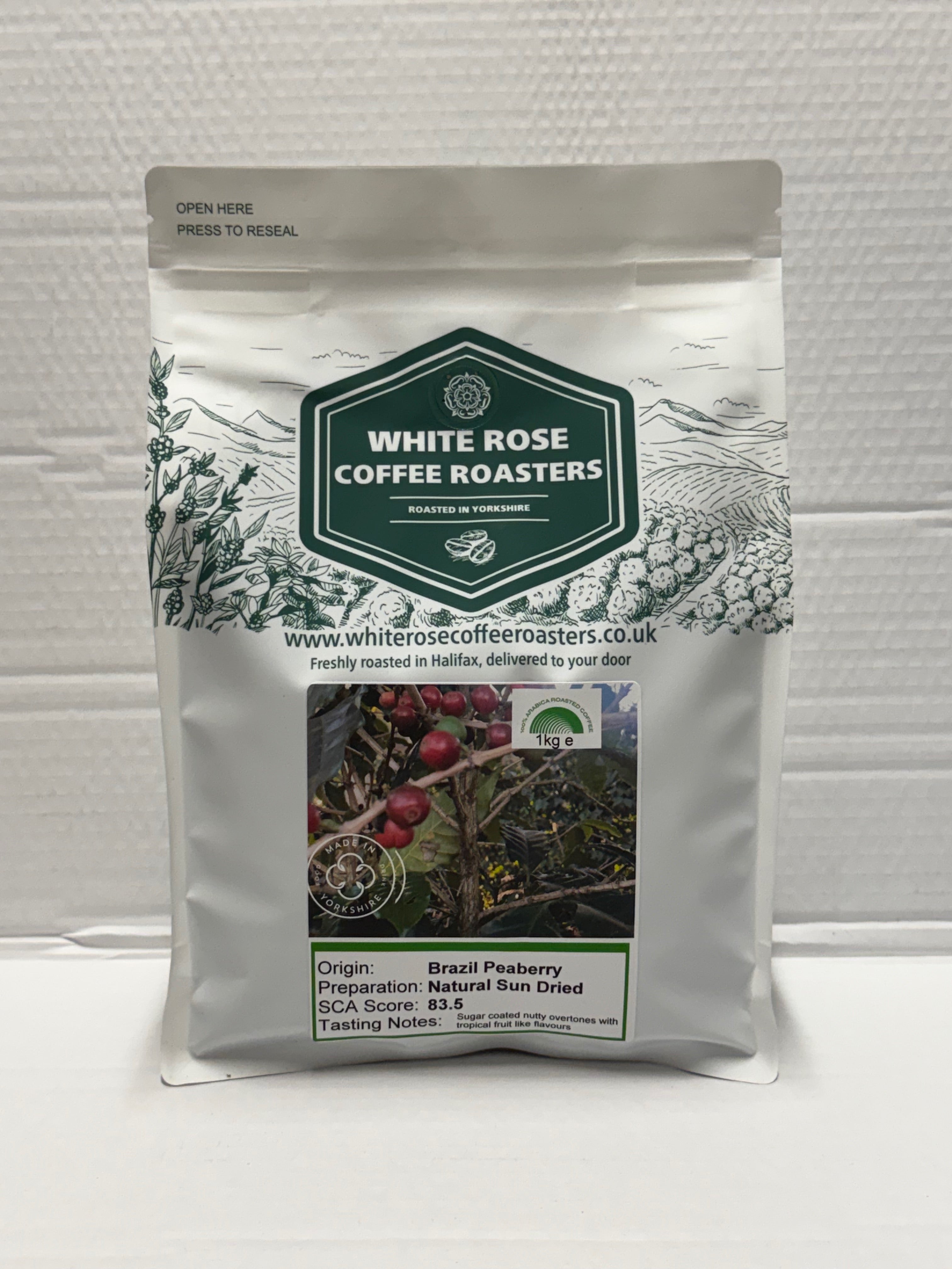 Brazil Peaberry Arabica Roasted Coffee – Pennine Tea and Coffee