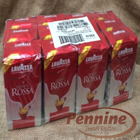 Lavazza Qualita Rossa Ground Coffee (12x250g) – Pennine Tea and Coffee